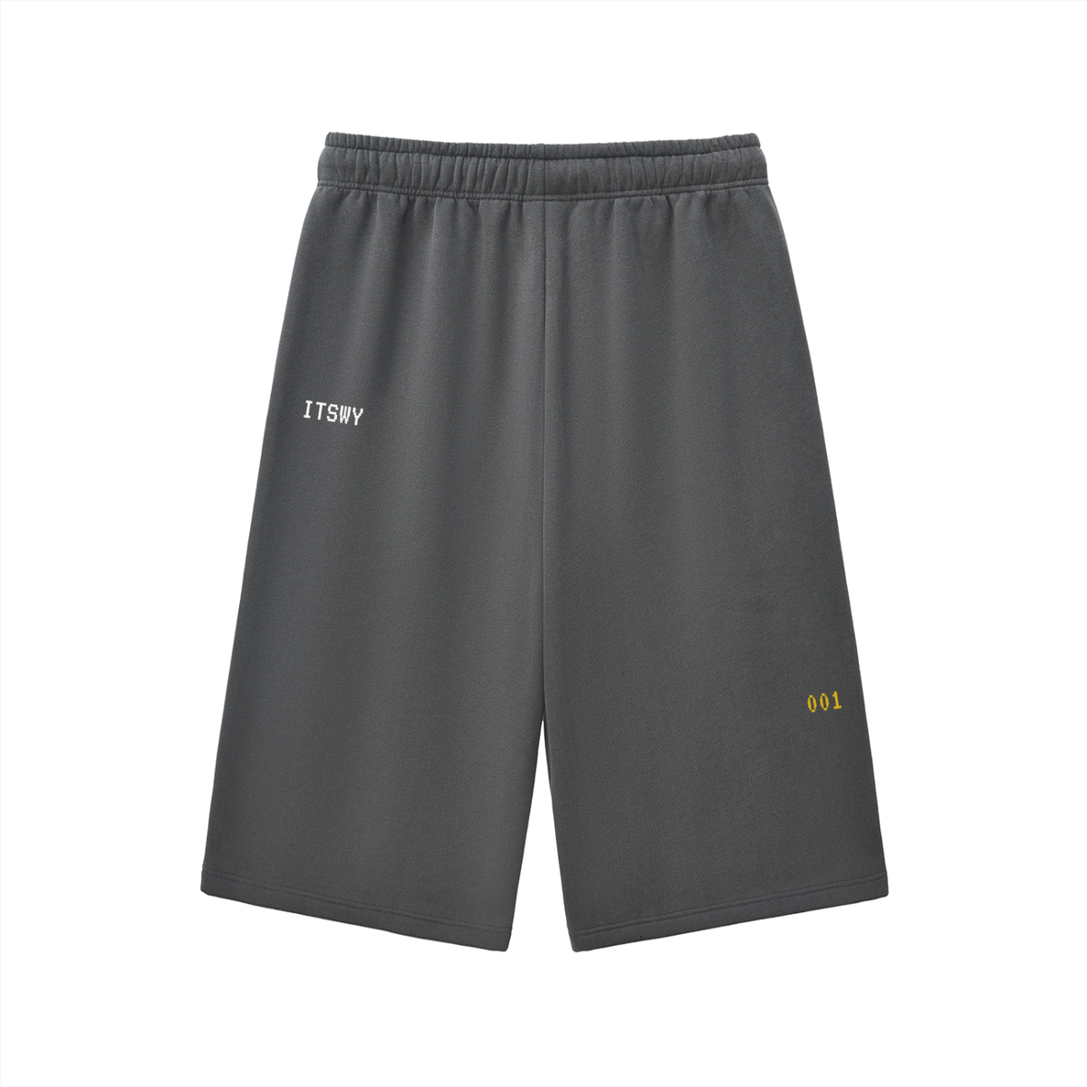 The Catalyst ITSWY Three-Quarter Sweatshorts — Black / Charcoal Gray