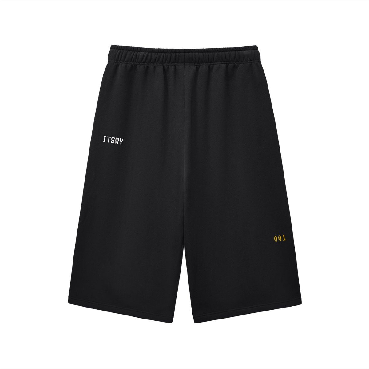 The Catalyst ITSWY Three-Quarter Sweatshorts — Black / Charcoal Gray