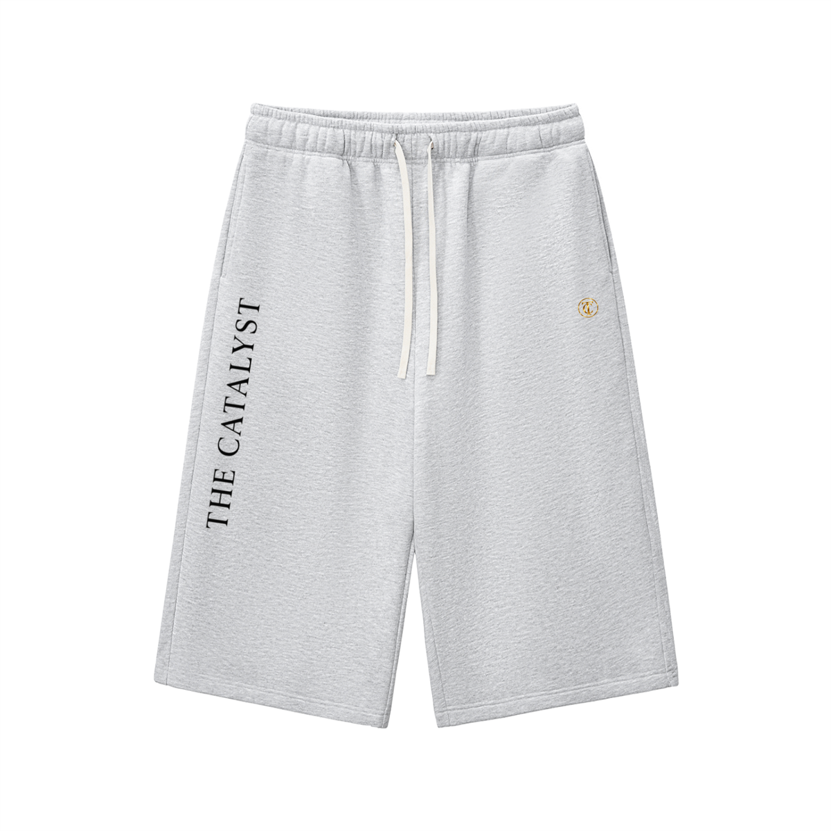 The Catalyst Three-Quarter Sweatshorts — Gray