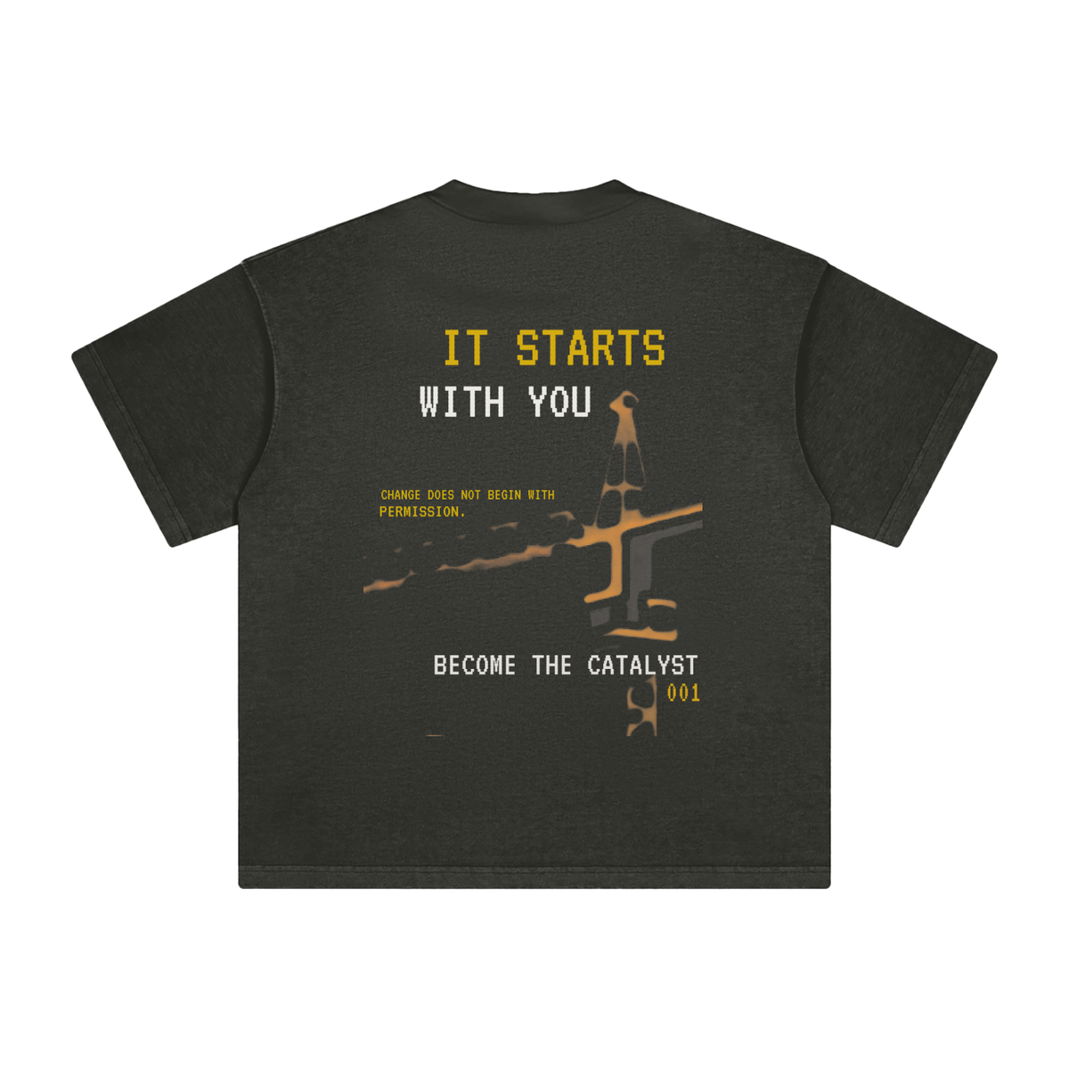 The Catalyst Vintage Wash Tee (ITSWY) — Dark Gray